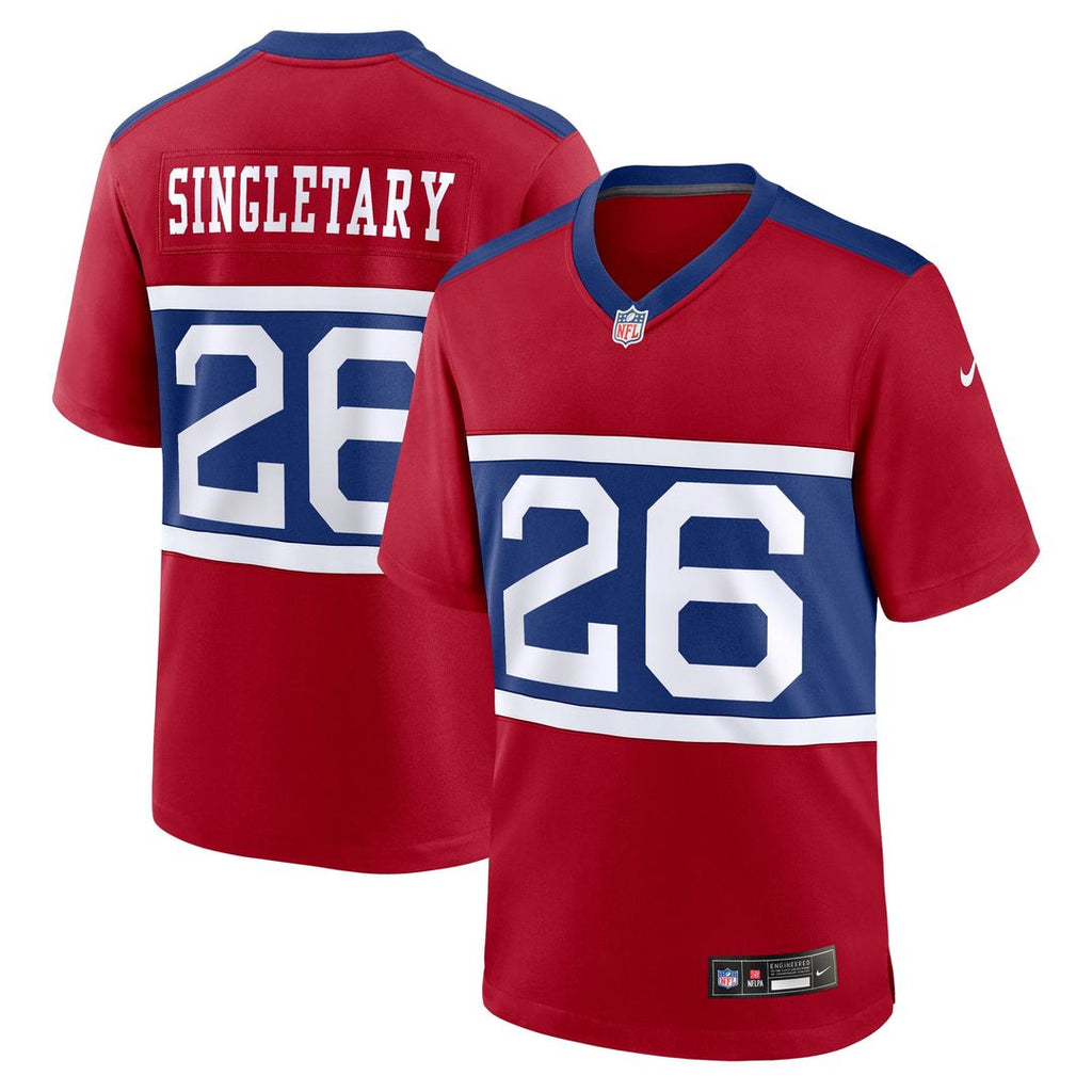 Devin Singletary New York Giants Century Red Alternate Player Game Jersey