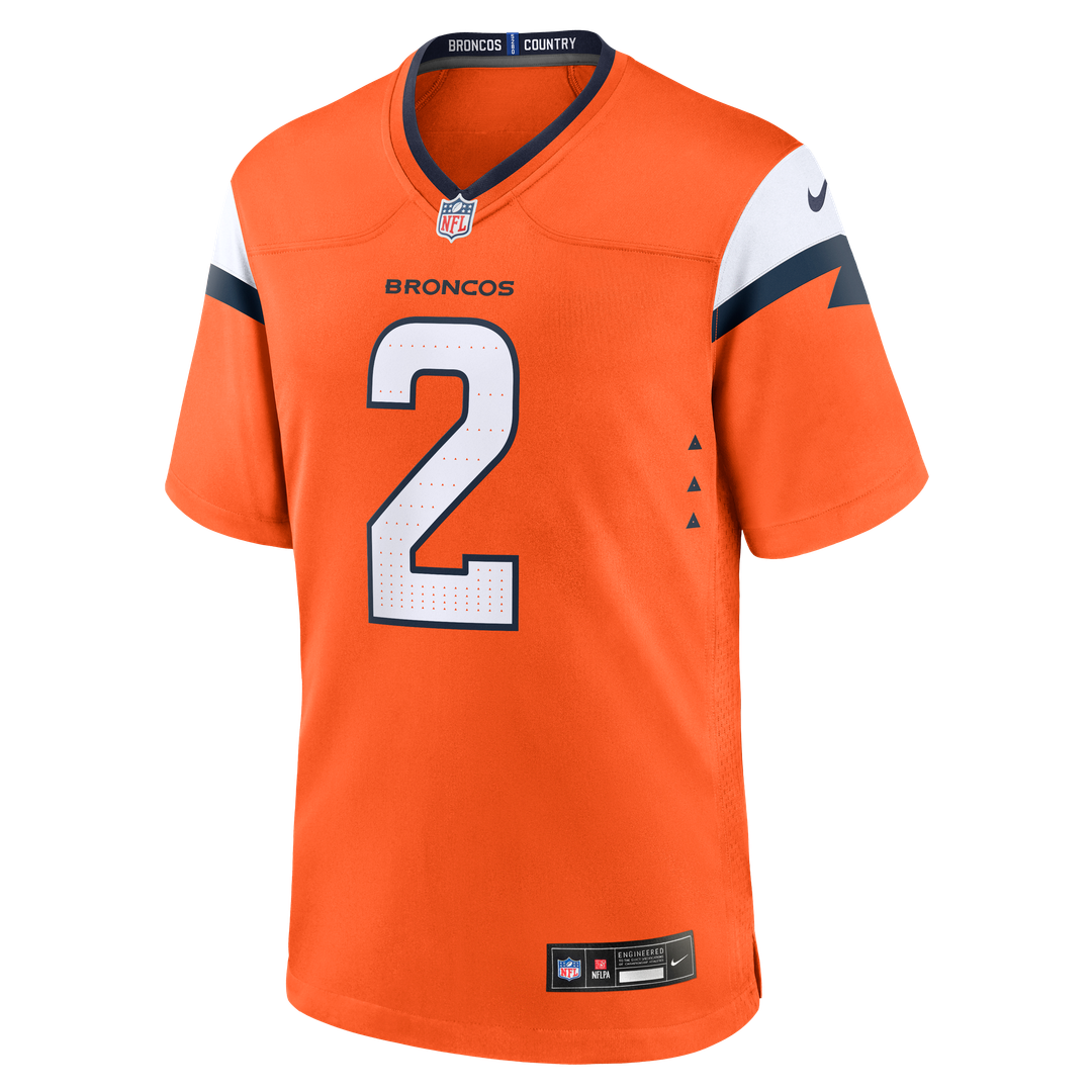 Patrick Surtain II Denver Broncos Orange Team Game Jersey