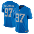 Aidan Hutchinson Detroit Lions Blue Vapor F.U.S.E. Alternate Limited Jersey