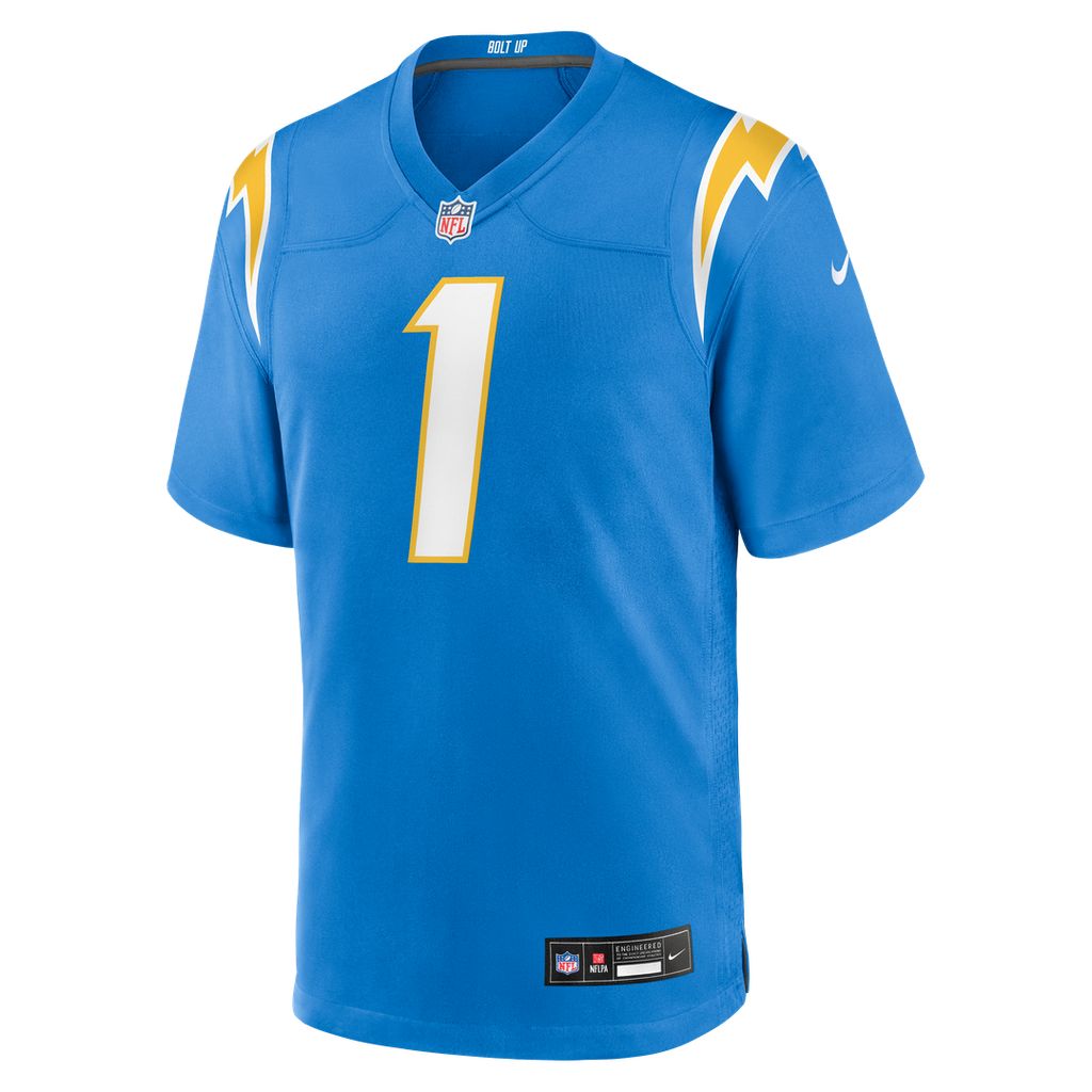 Quentin Johnston Los Angeles Chargers Powder Blue Game Player Jersey