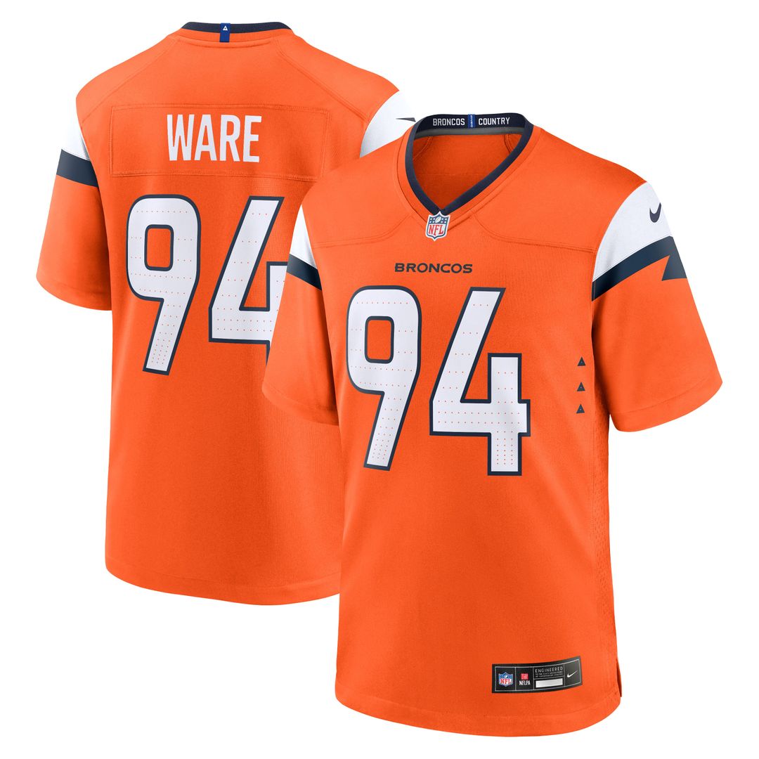 DeMarcus Ware Denver Broncos Orange Team Retired Game Jersey