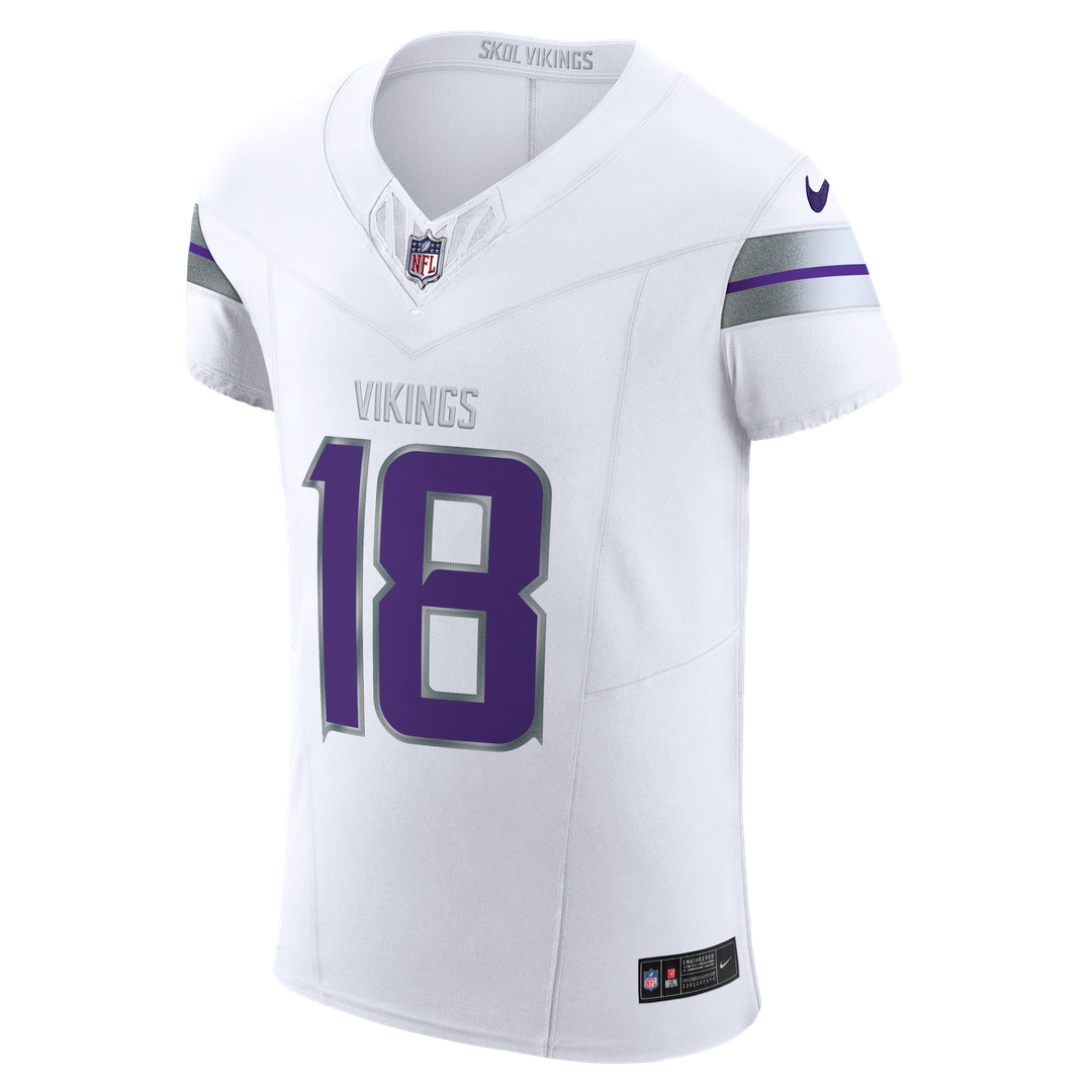 Justin Jefferson Minnesota Vikings White Alternate Vapor F.U.S.E. Elite Player Jersey