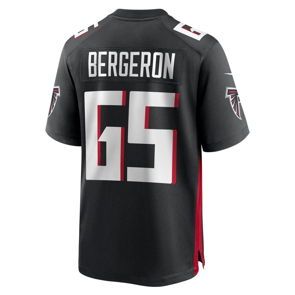 Matthew Bergeron Atlanta Falcons Black Team Game Jersey