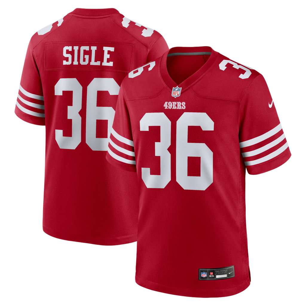 Marques Sigle San Francisco 49ers Scarlet Team Game Jersey