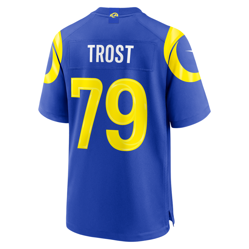 Keagen Trost Los Angeles Rams Royal Team Game Jersey