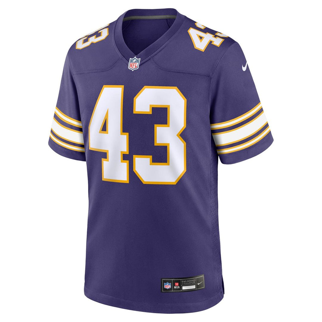 Andrew Van Ginkel Minnesota Vikings Purple Alternate Game Jersey