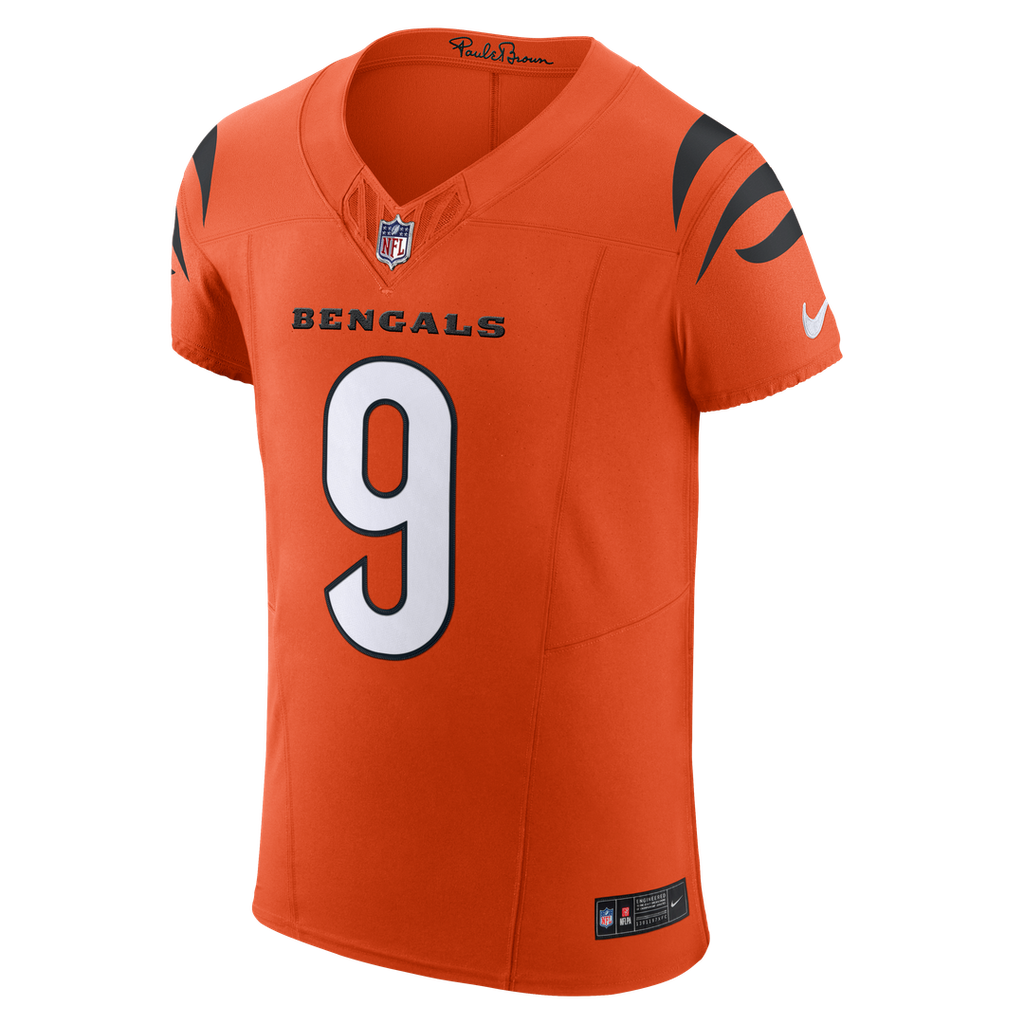 Joe Burrow Cincinnati Bengals Orange Team Vapor F.U.S.E. Elite Jersey