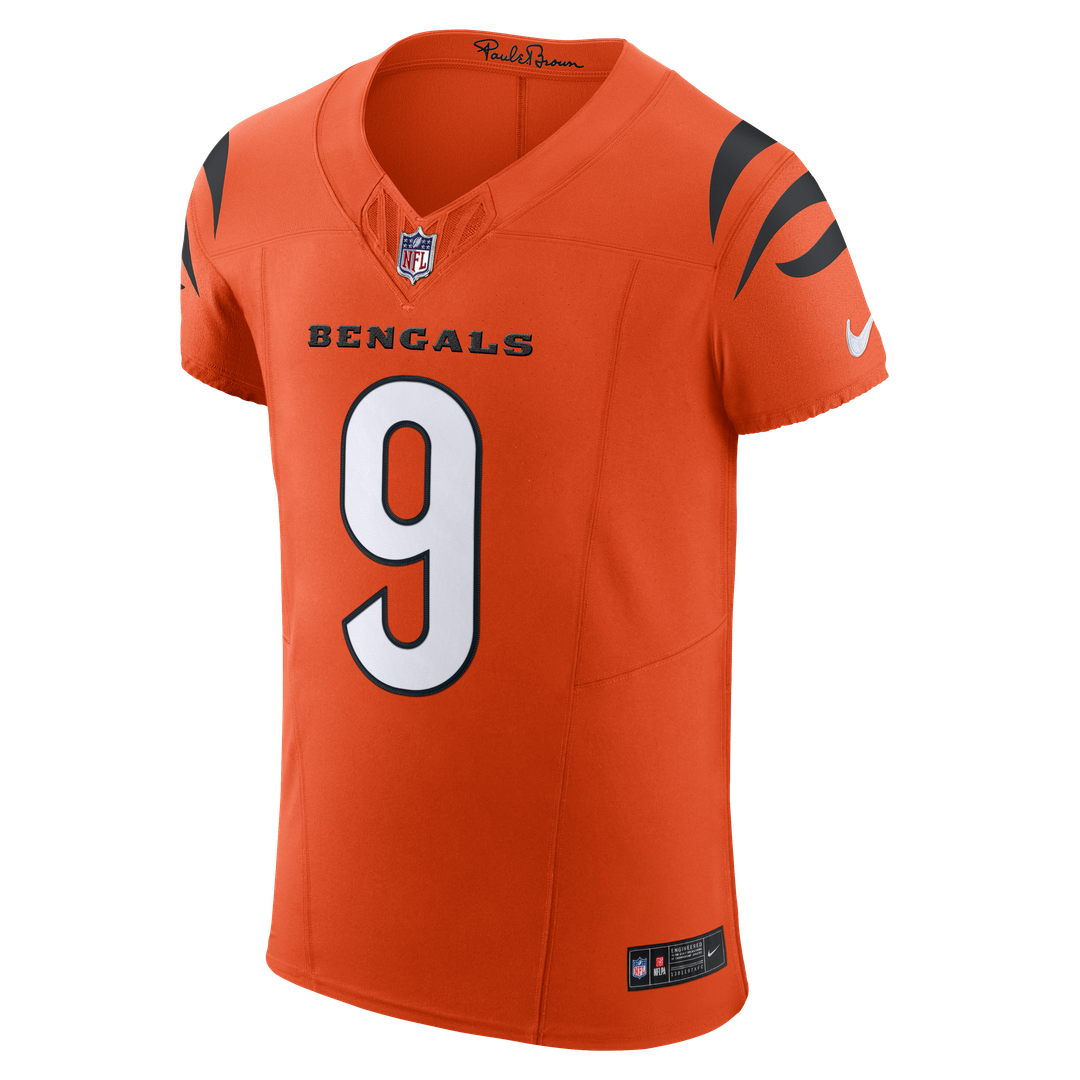 Joe Burrow Cincinnati Bengals Orange Team Vapor F.U.S.E. Elite Jersey