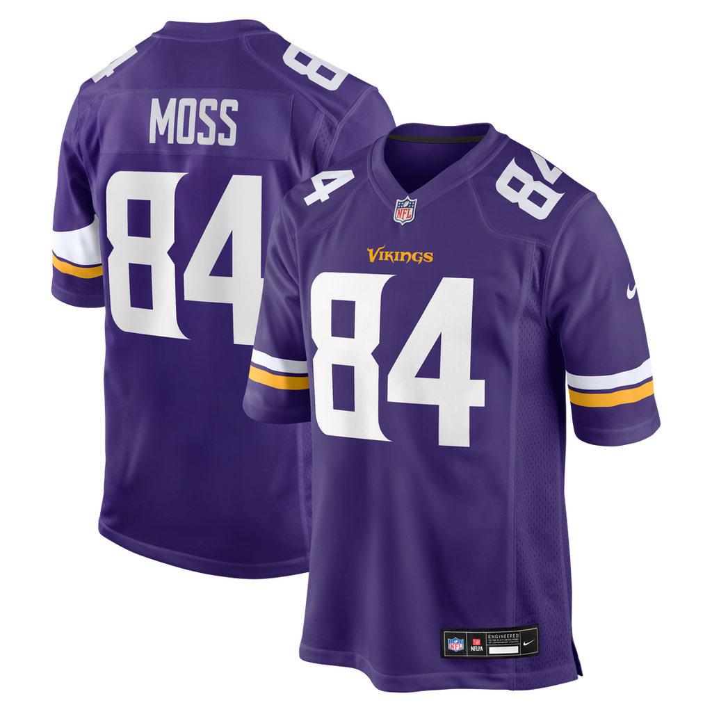 Randy Moss Minnesota Vikings Purple Game Retired Player Jersey
