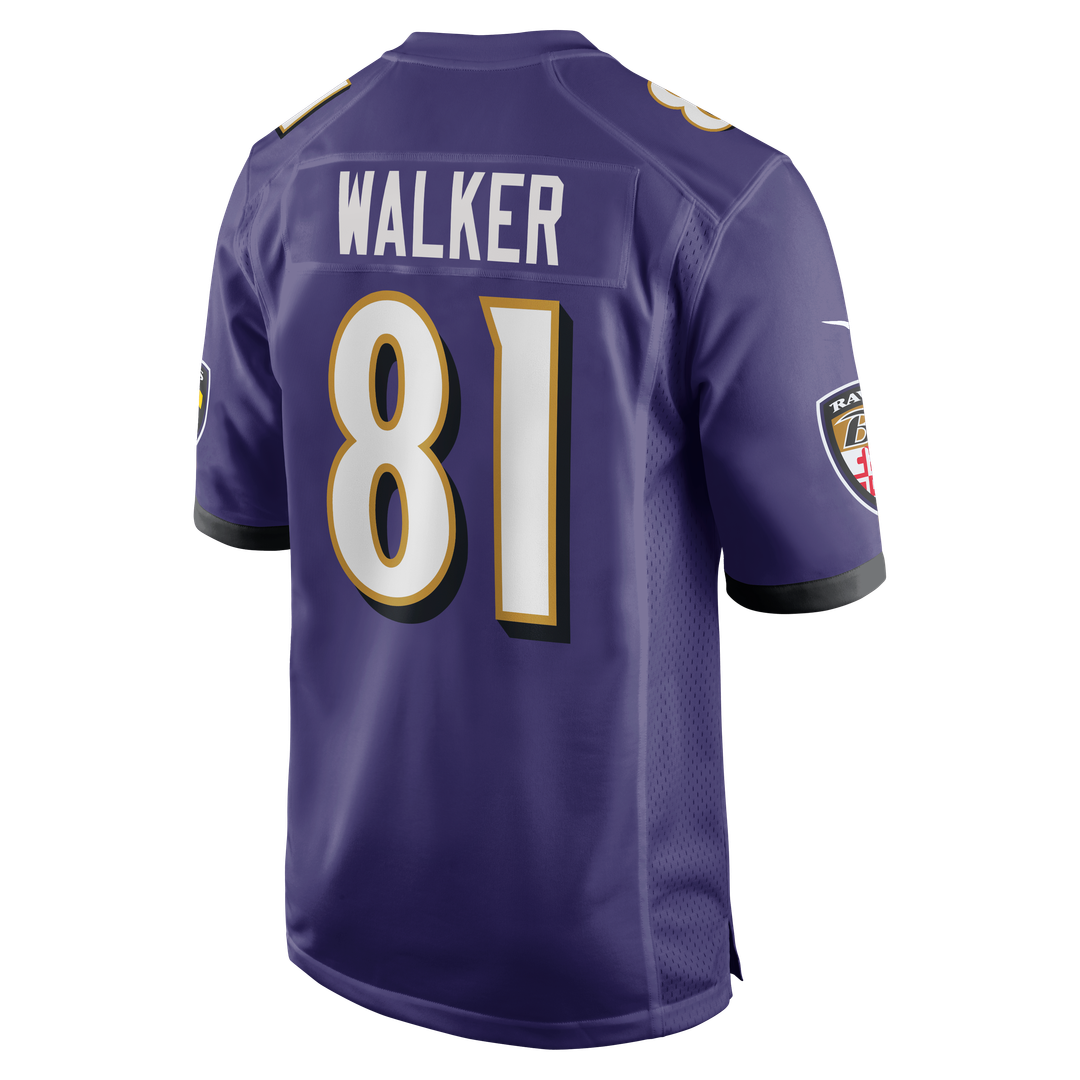 Devontez Walker Baltimore Ravens Purple Team Game Jersey