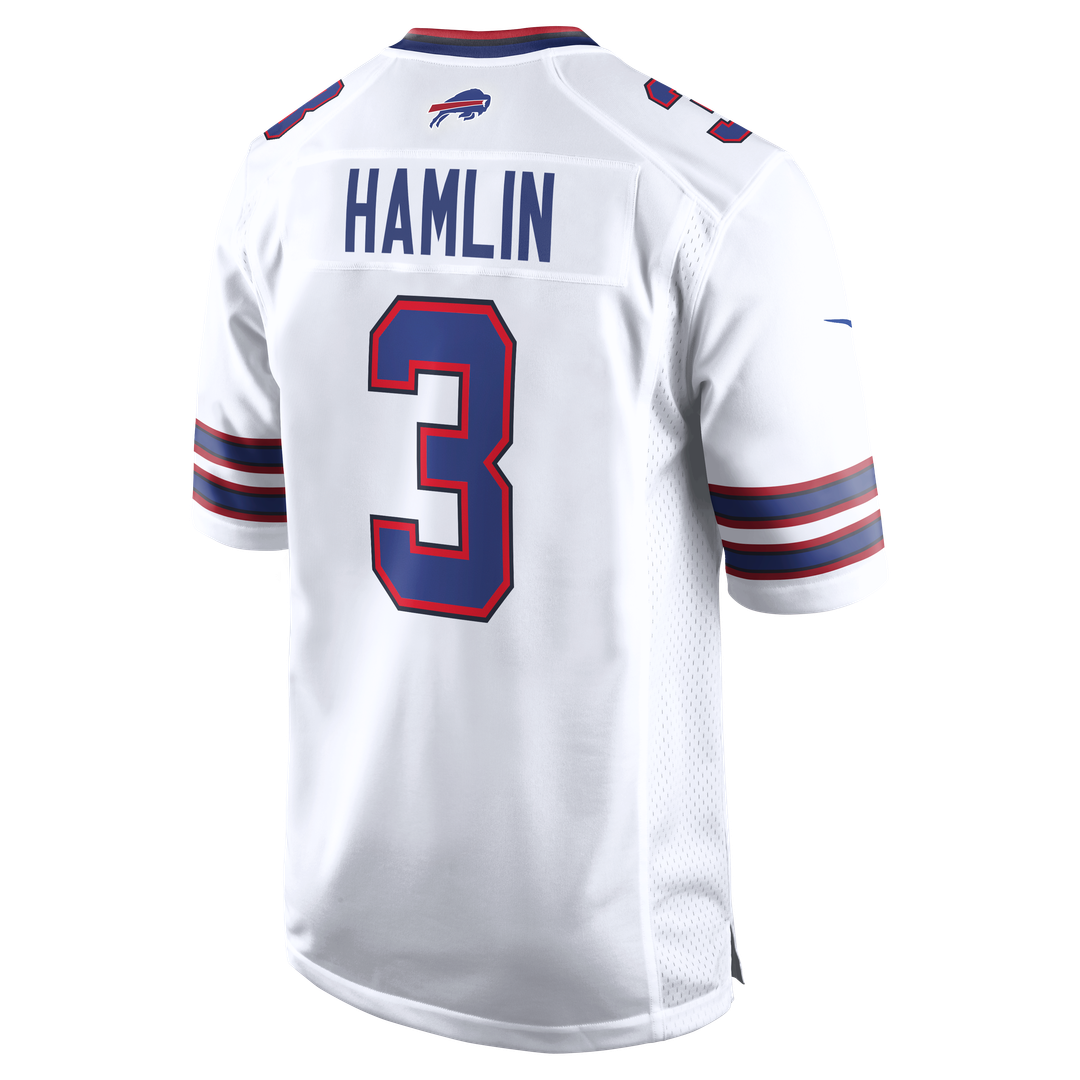 Damar Hamlin Buffalo Bills White Game Jersey