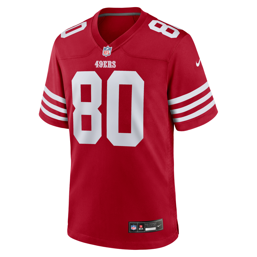 Jerry Rice San Francisco 49ers Scarlet Retired Team Player Game Jersey