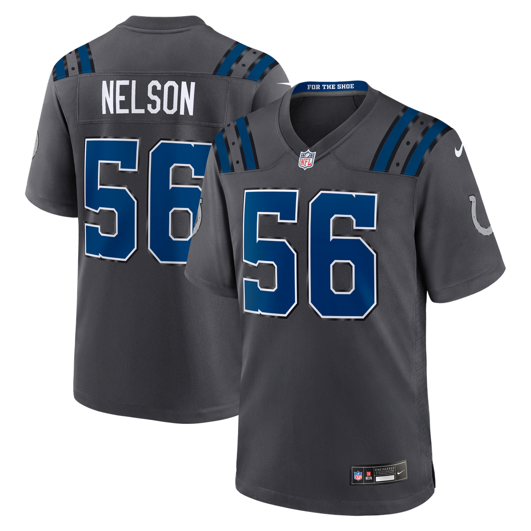 Quenton Nelson Indianapolis Colts Anthracite 2026 Rivalries Collection Game Jersey