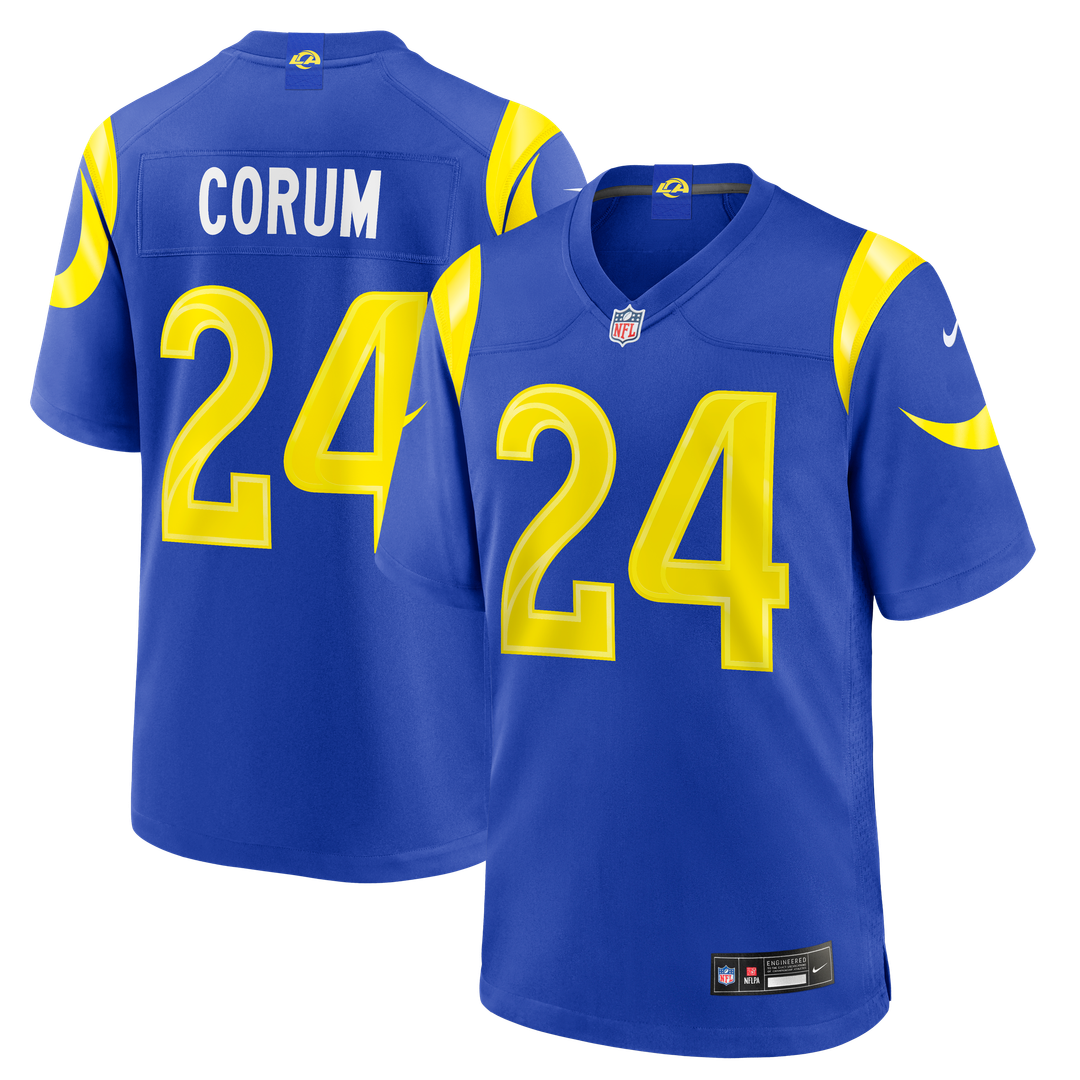 Blake Corum Los Angeles Rams Royal Game Jersey