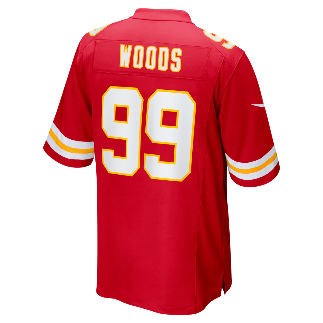 Peter Woods Kansas City Chiefs Red Team Game Jersey