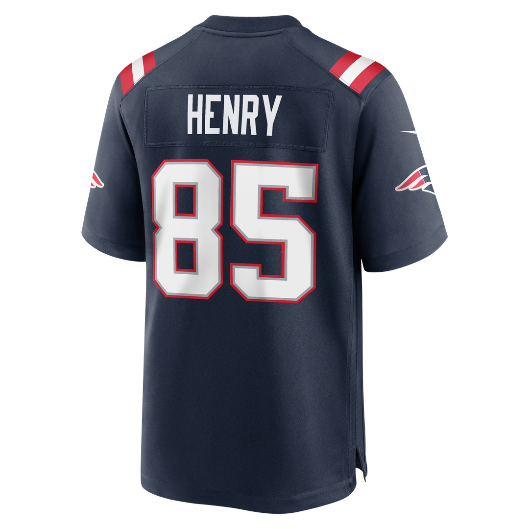 Hunter Henry New England Patriots Navy Team Game Jersey