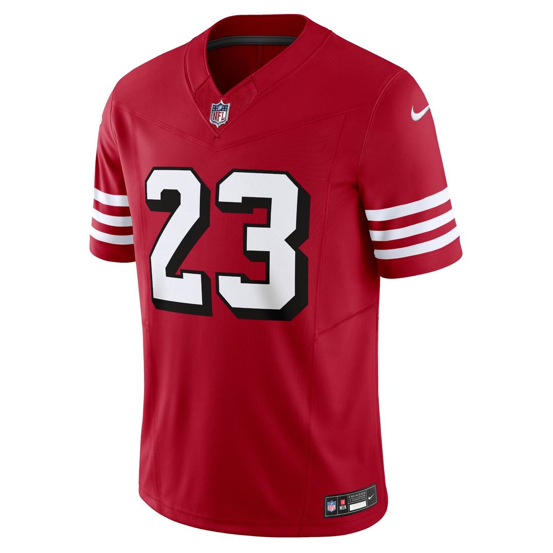 Christian McCaffrey San Francisco 49ers Scarlet Vapor F.U.S.E. Limited Jersey