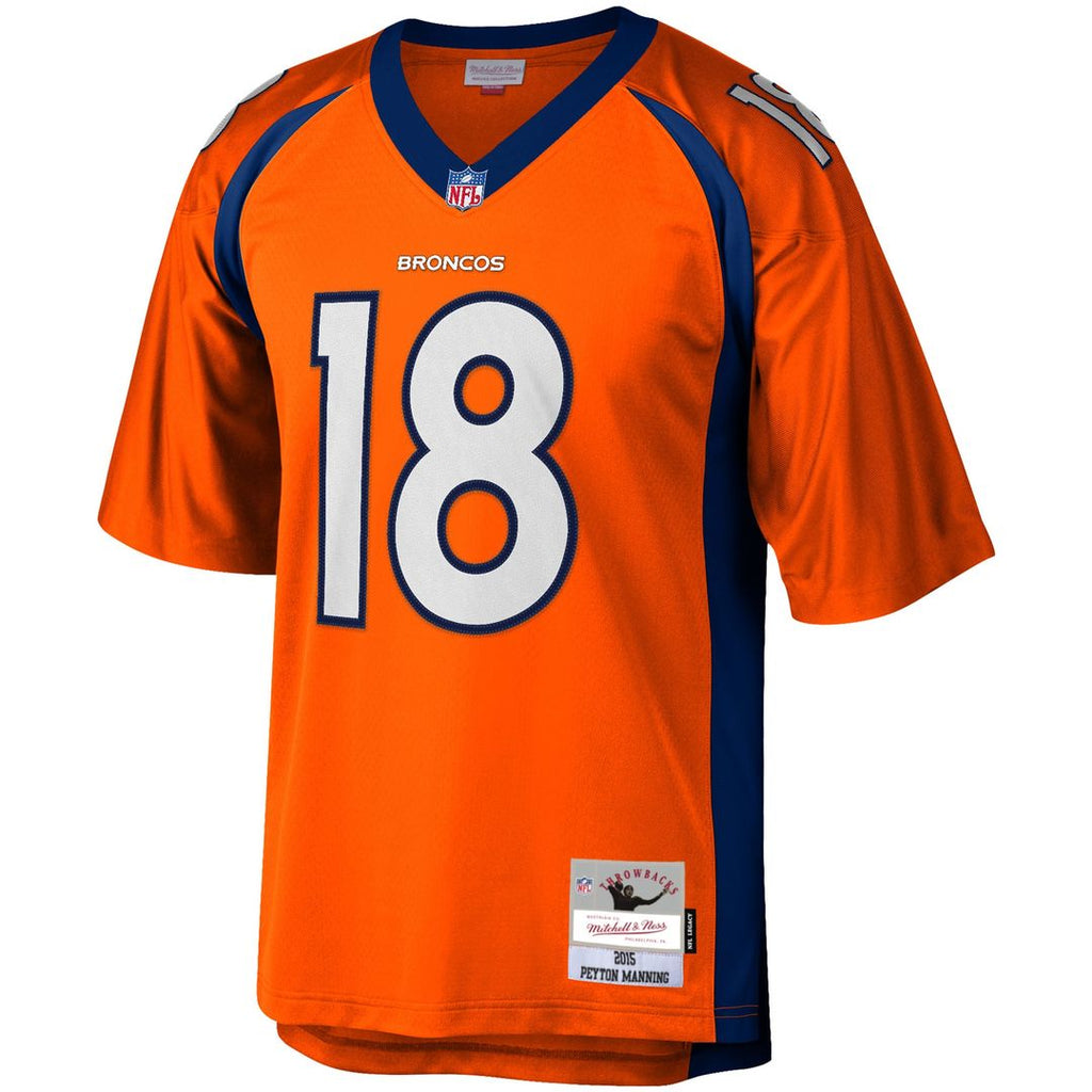 Peyton Manning Denver Broncos Orange Big & Tall 2015 Retired Player Replica Jersey
