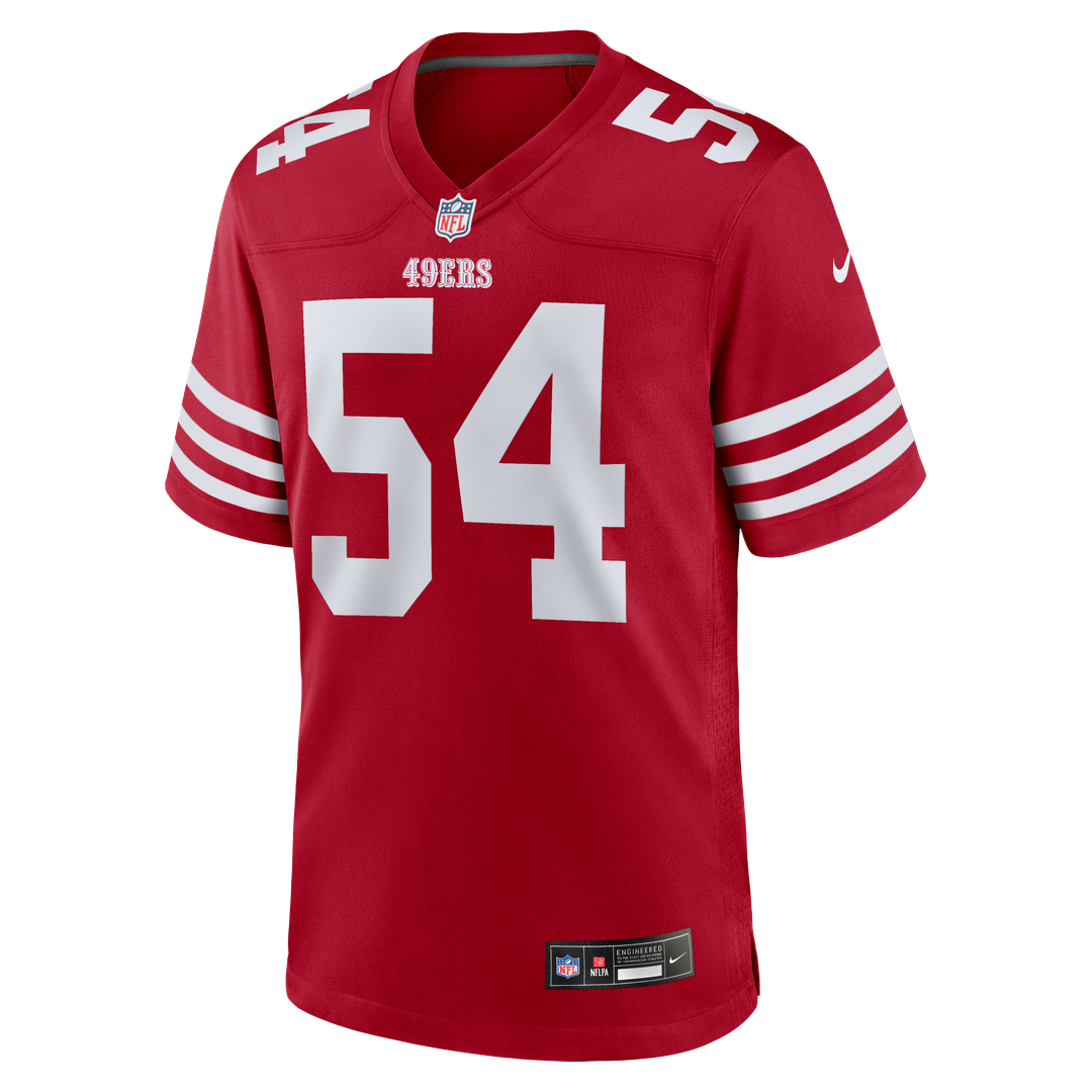 Fred Warner San Francisco 49ers Scarlet Team Game Player Jersey