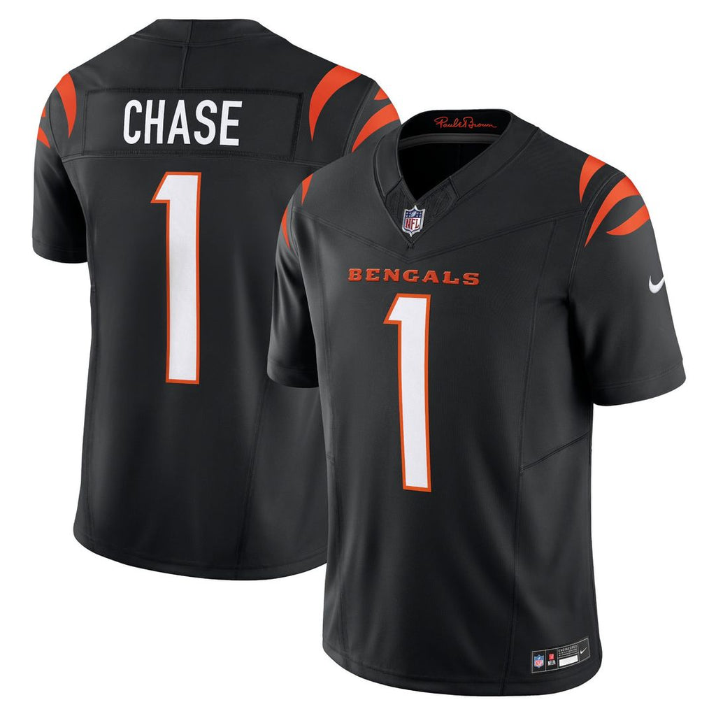 Ja'Marr Chase Cincinnati Bengals Black Vapor F.U.S.E. Limited Jersey