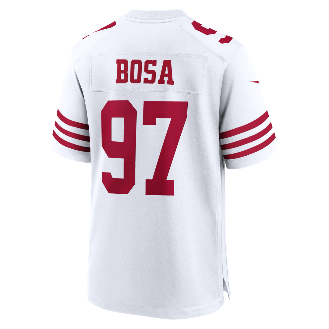 Nick Bosa San Francisco 49ers White 80th Anniversary Game Jersey