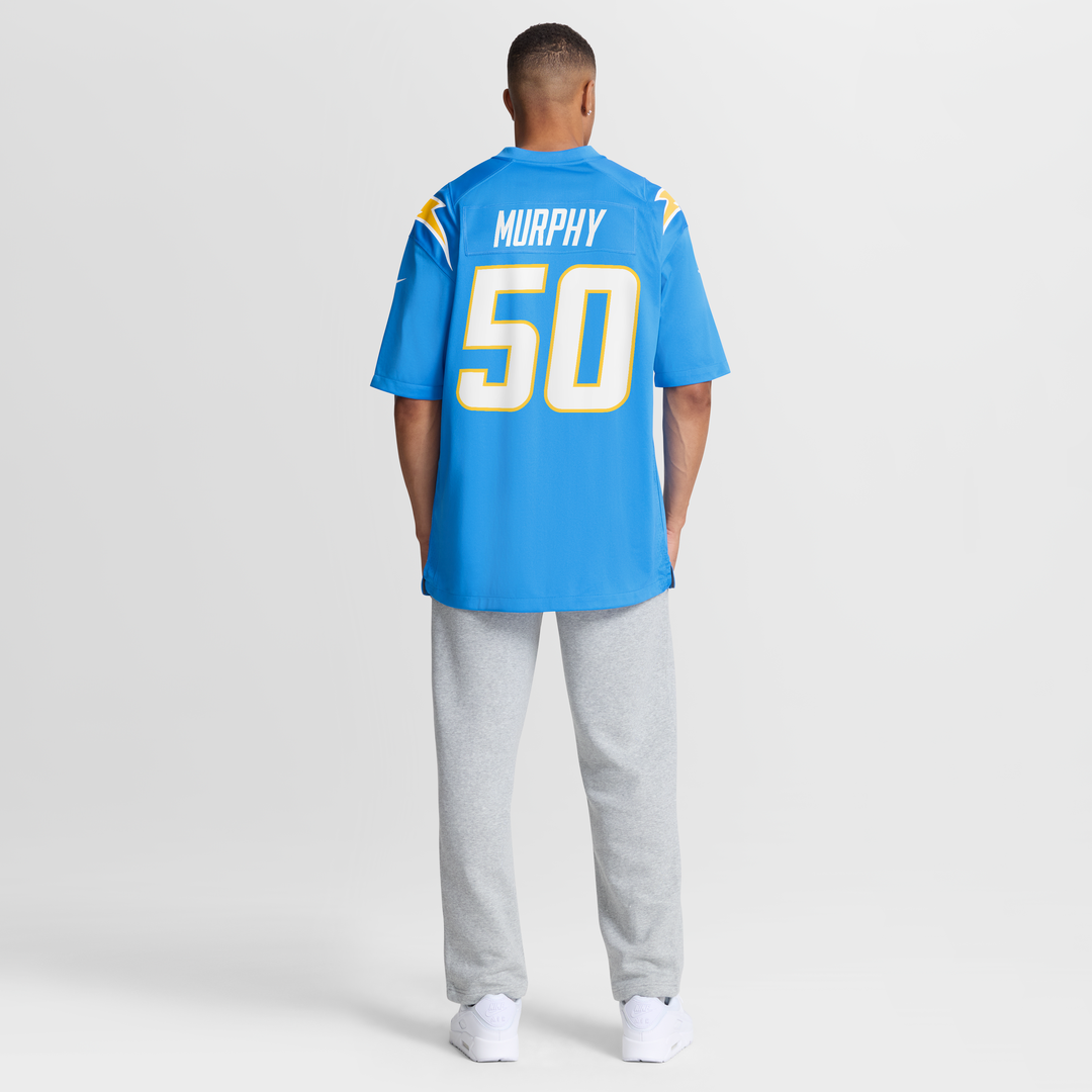 Caleb Murphy Los Angeles Chargers Powder Blue Team Game Jersey