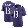 Elijah Sarratt Baltimore Ravens Purple Team Game Jersey