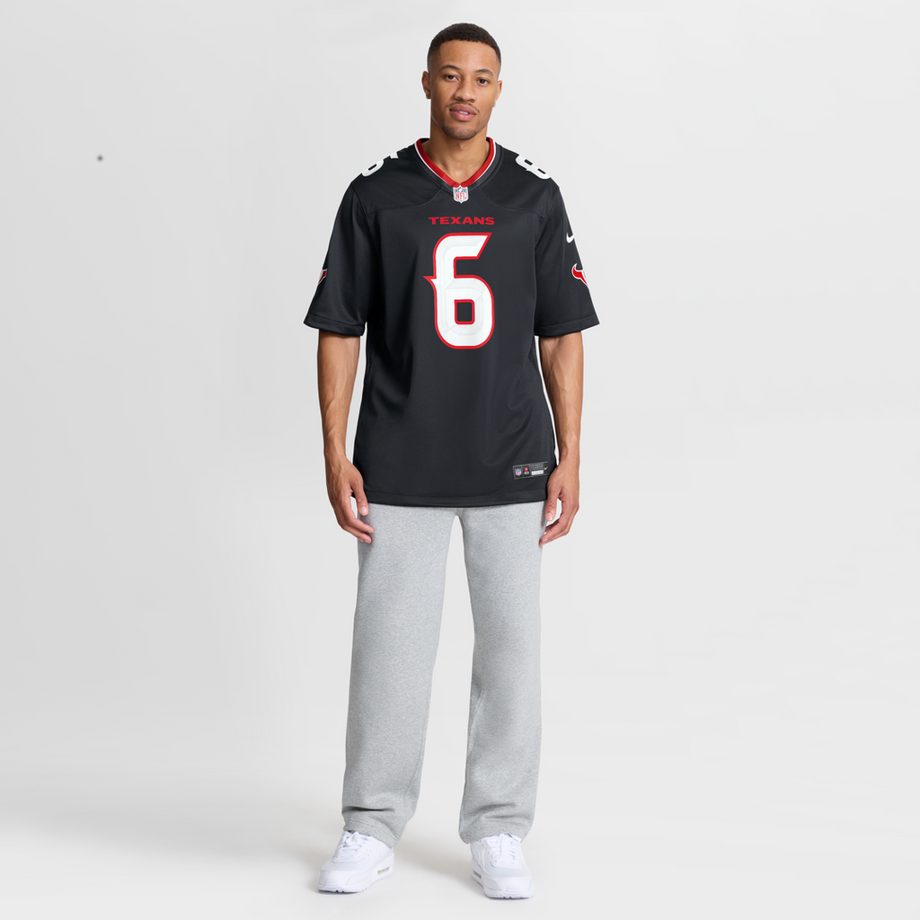 Reed Blankenship Houston Texans Navy Team Game Jersey