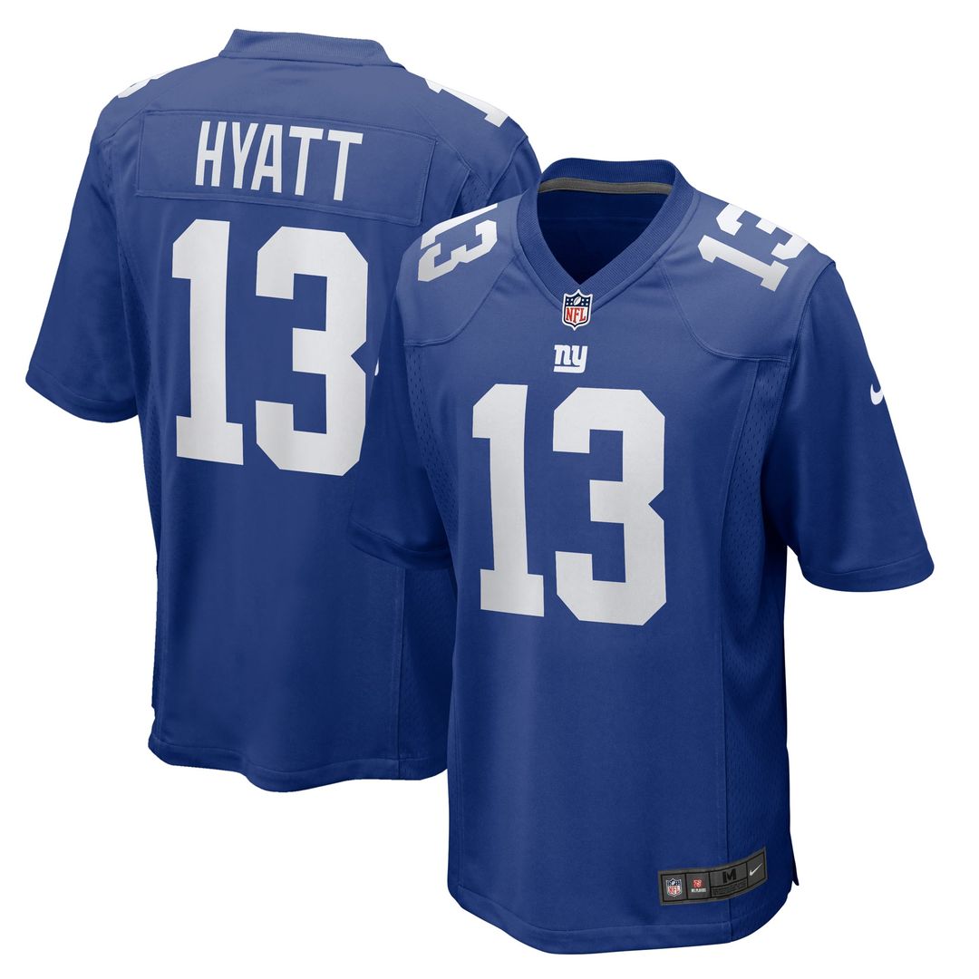 Jalin Hyatt New York Giants Royal Team Game Jersey