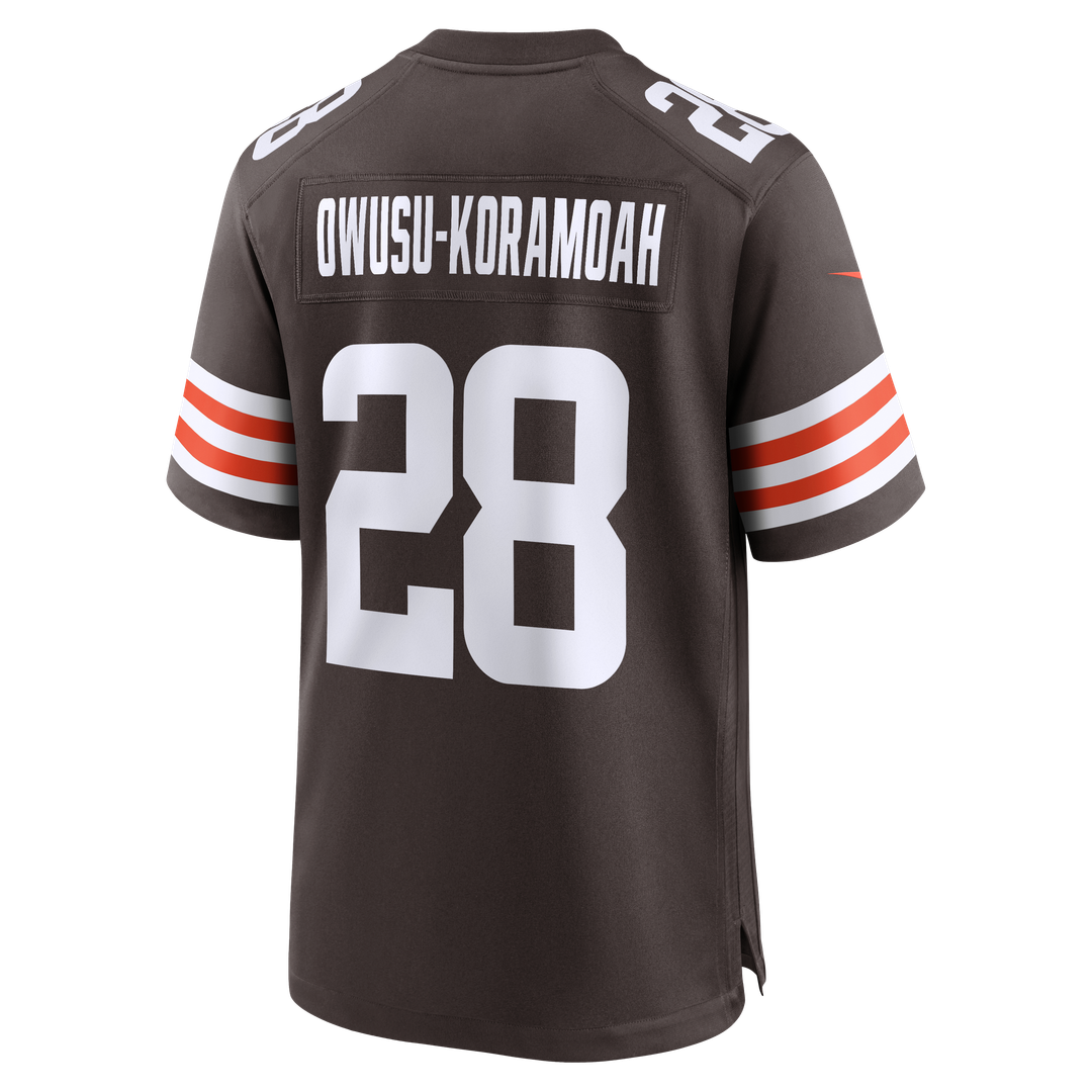 Jeremiah Owusu-Koramoah Cleveland Browns Brown Game Player Jersey