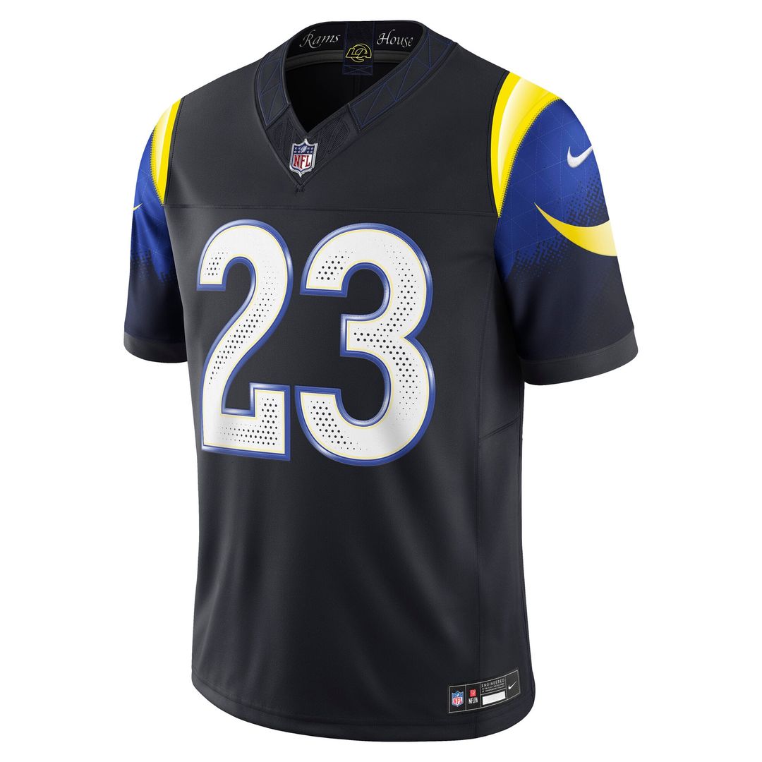 Kyren Williams Los Angeles Rams Dark Blue Rivalries Collection Stitched Limited Jersey