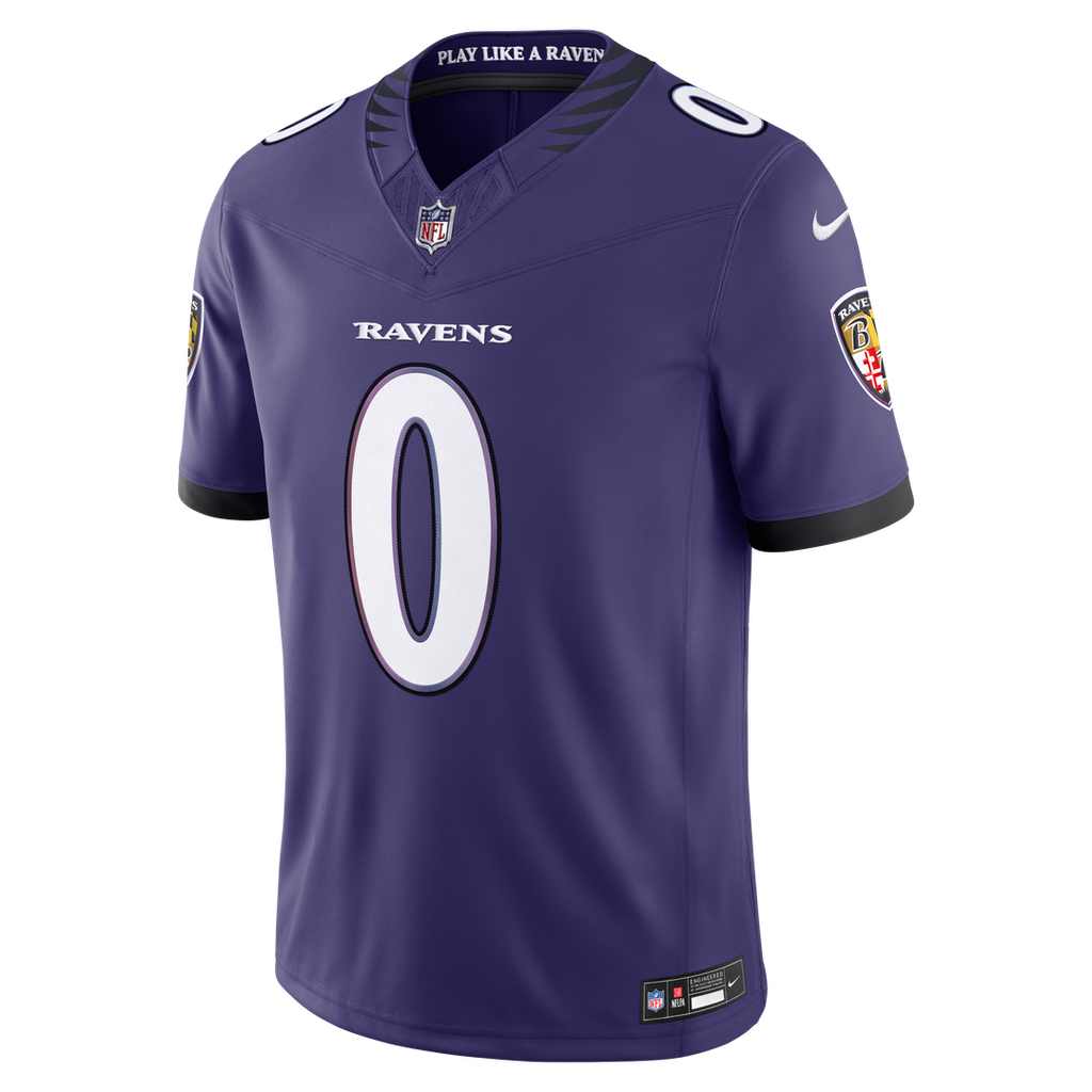 Roquan Smith Baltimore Ravens Purple Team Vapor F.U.S.E. Stitched Limited Jersey