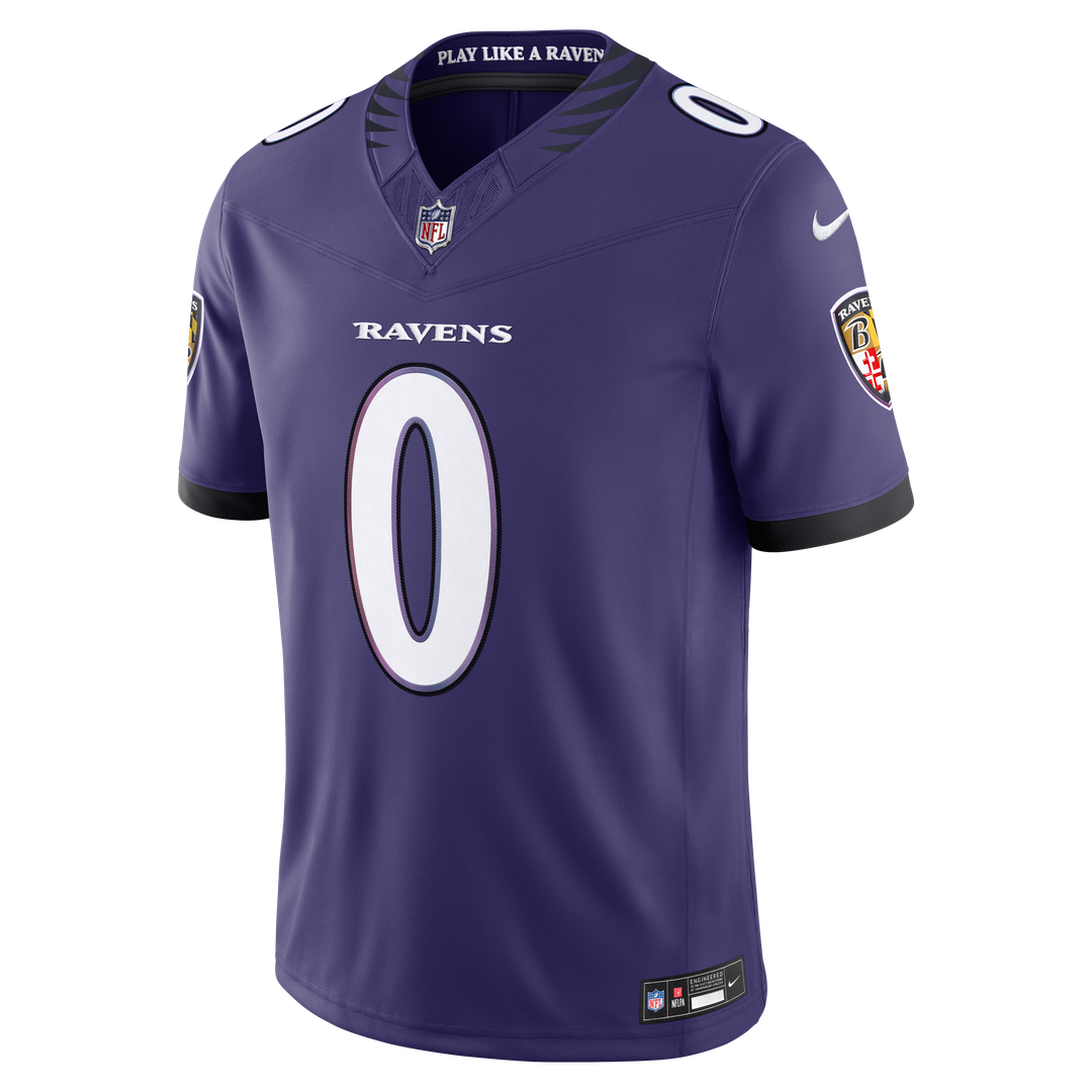 Roquan Smith Baltimore Ravens Purple Team Vapor F.U.S.E. Stitched Limited Jersey