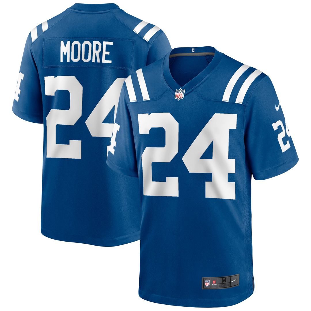 Lenny Moore Indianapolis Colts Royal Game Retired Player Jersey