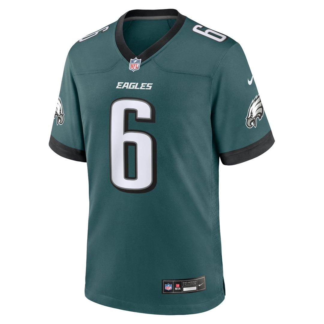 DeVonta Smith Philadelphia Eagles Midnight Green Team Game Jersey