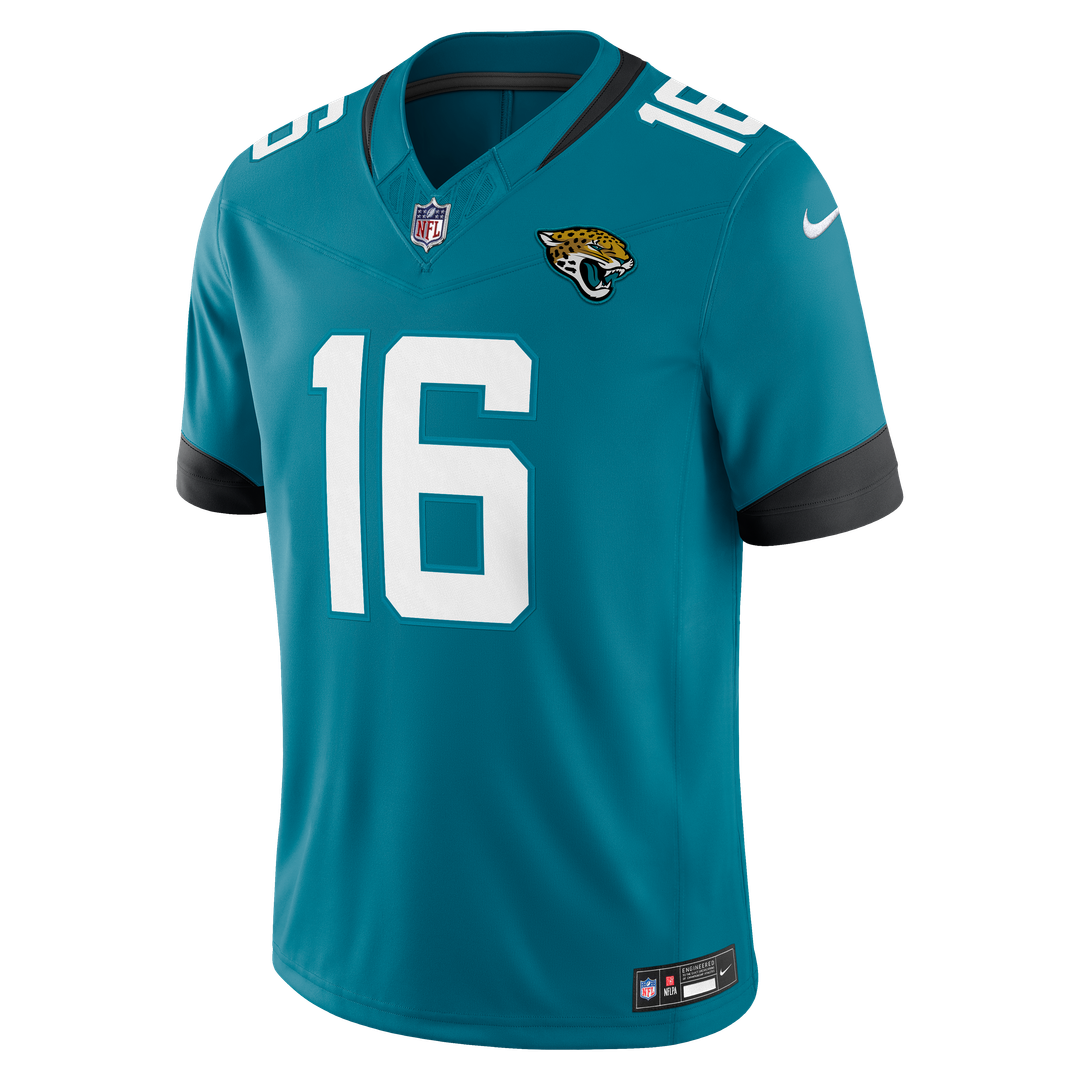 Trevor Lawrence Jacksonville Jaguars Teal Team Vapor F.U.S.E. Stitched Limited Jersey