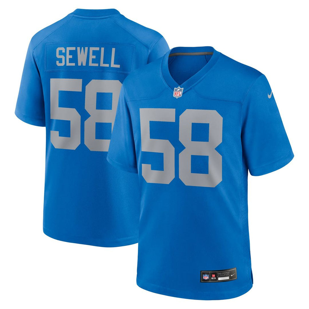 Penei Sewell Detroit Lions Blue Alternate Game Jersey
