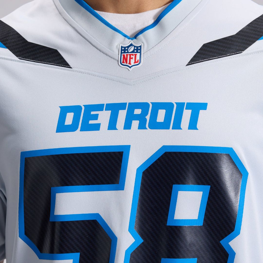 Penei Sewell Detroit Lions Silver 2026 Rivalries Collection Game Jersey