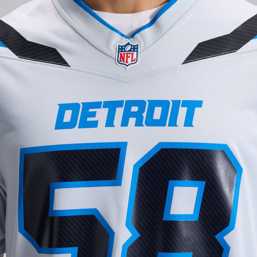 Penei Sewell Detroit Lions Silver 2026 Rivalries Collection Game Jersey