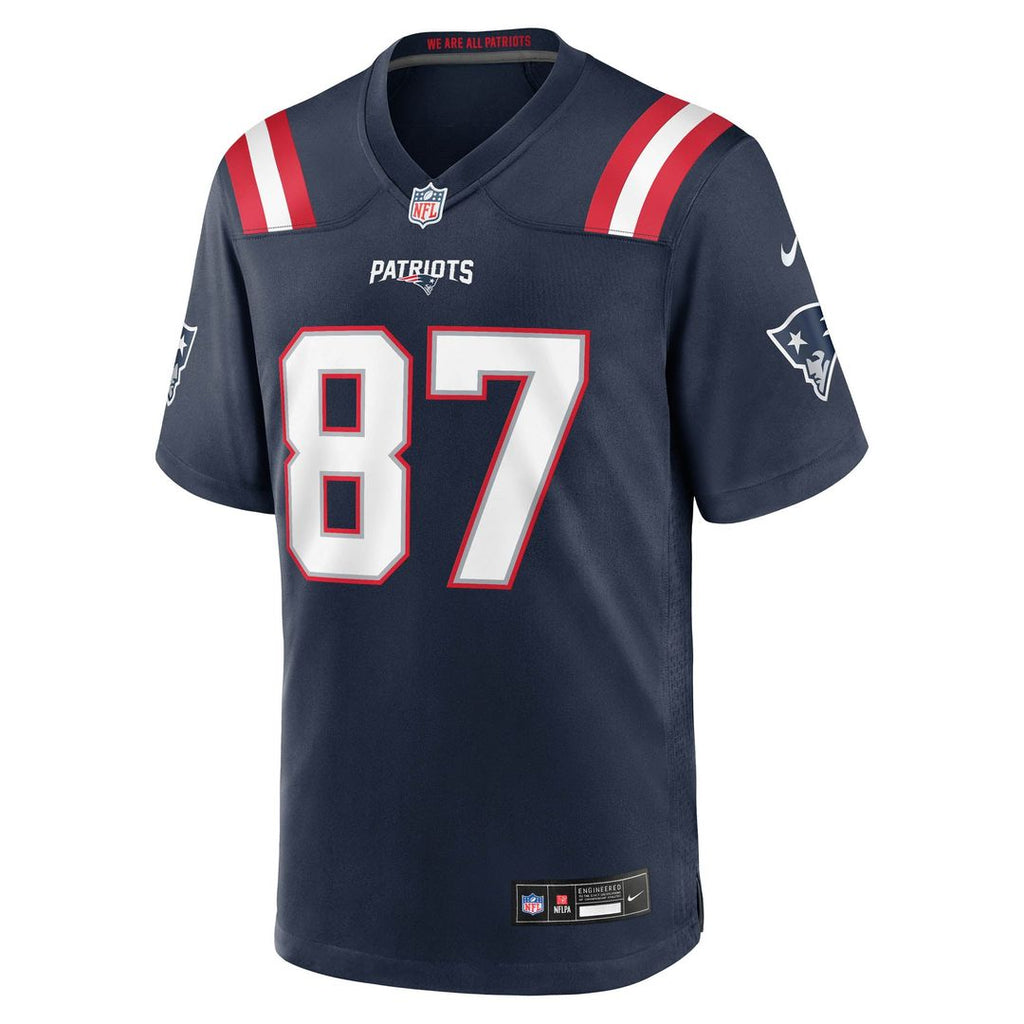 Romeo Doubs New England Patriots Navy Game Jersey