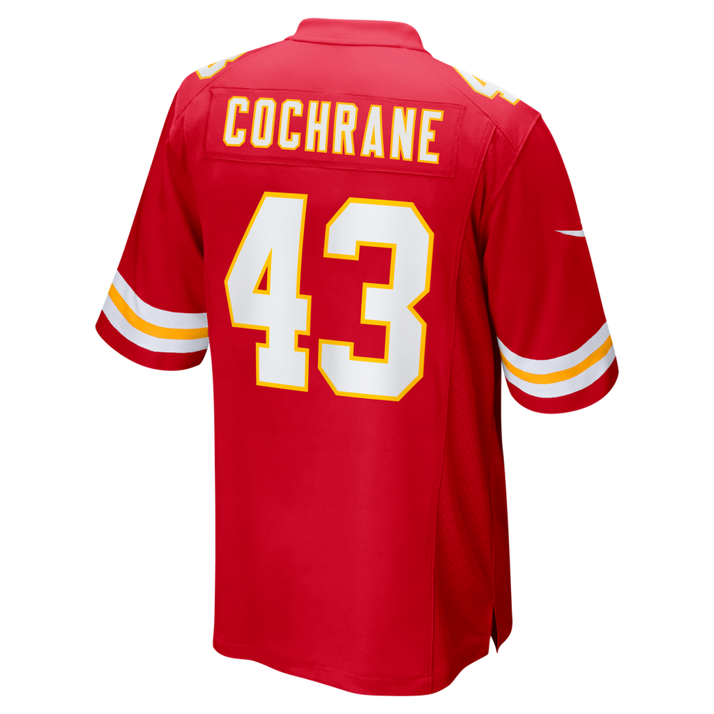 Jack Cochrane Kansas City Chiefs Red Game Player Jersey
