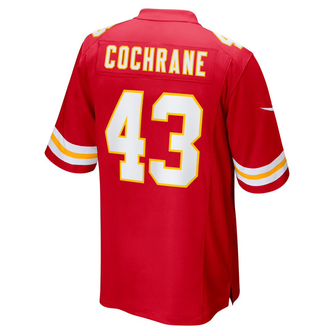 Jack Cochrane Kansas City Chiefs Red Game Player Jersey
