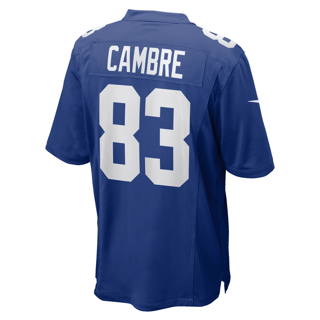 Dalen Cambre New York Giants Royal Team Game Jersey