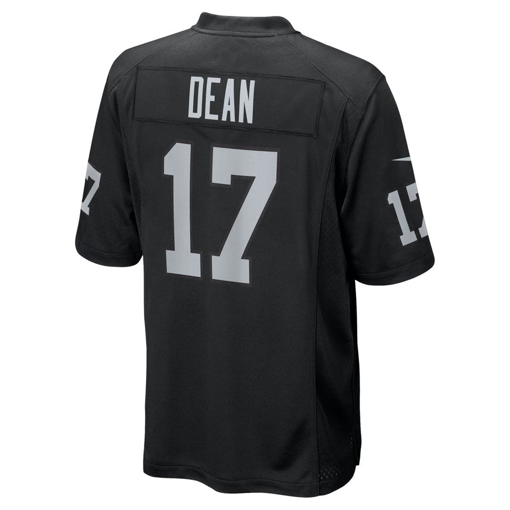 Nakobe Dean Las Vegas Raiders Black Team Game Jersey