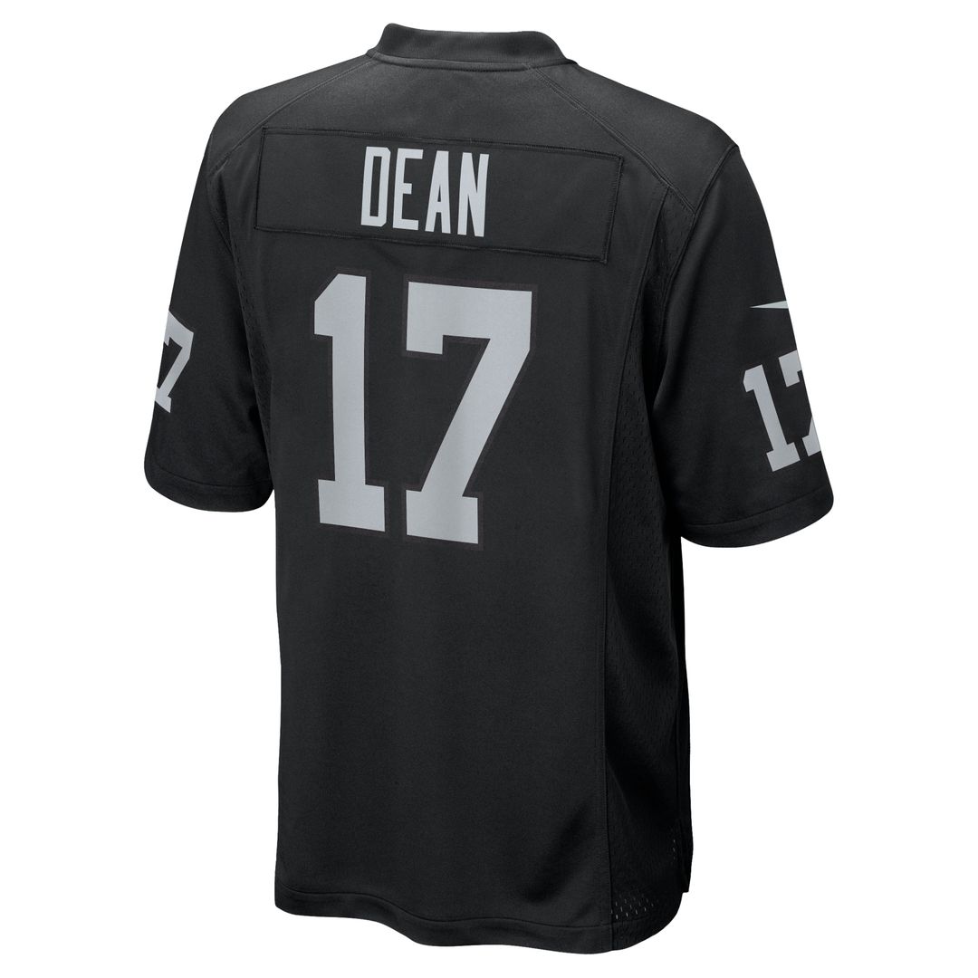 Nakobe Dean Las Vegas Raiders Black Team Game Jersey