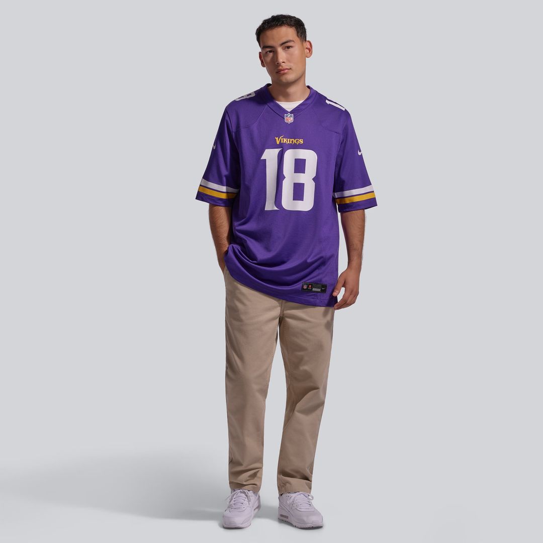 Justin Jefferson Minnesota Vikings Purple Player Game Jersey