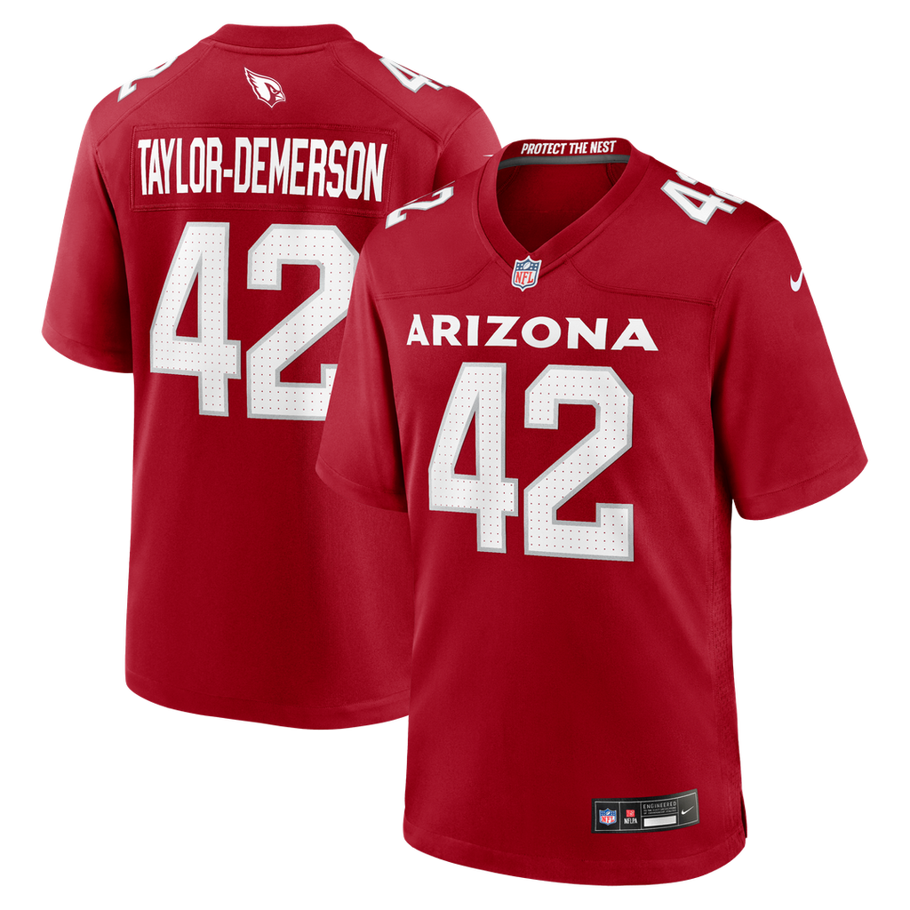 Dadrion Taylor-Demerson Arizona Cardinals Cardinal Team Game Jersey