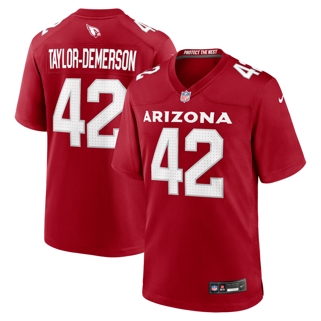 Dadrion Taylor-Demerson Arizona Cardinals Cardinal Team Game Jersey