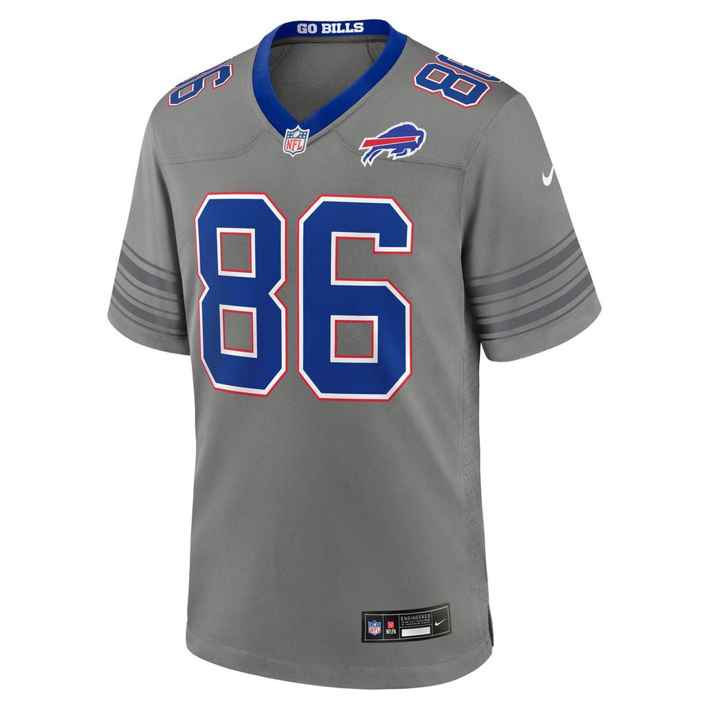 Dalton Kincaid Buffalo Bills Gray Nickel City Game Jersey