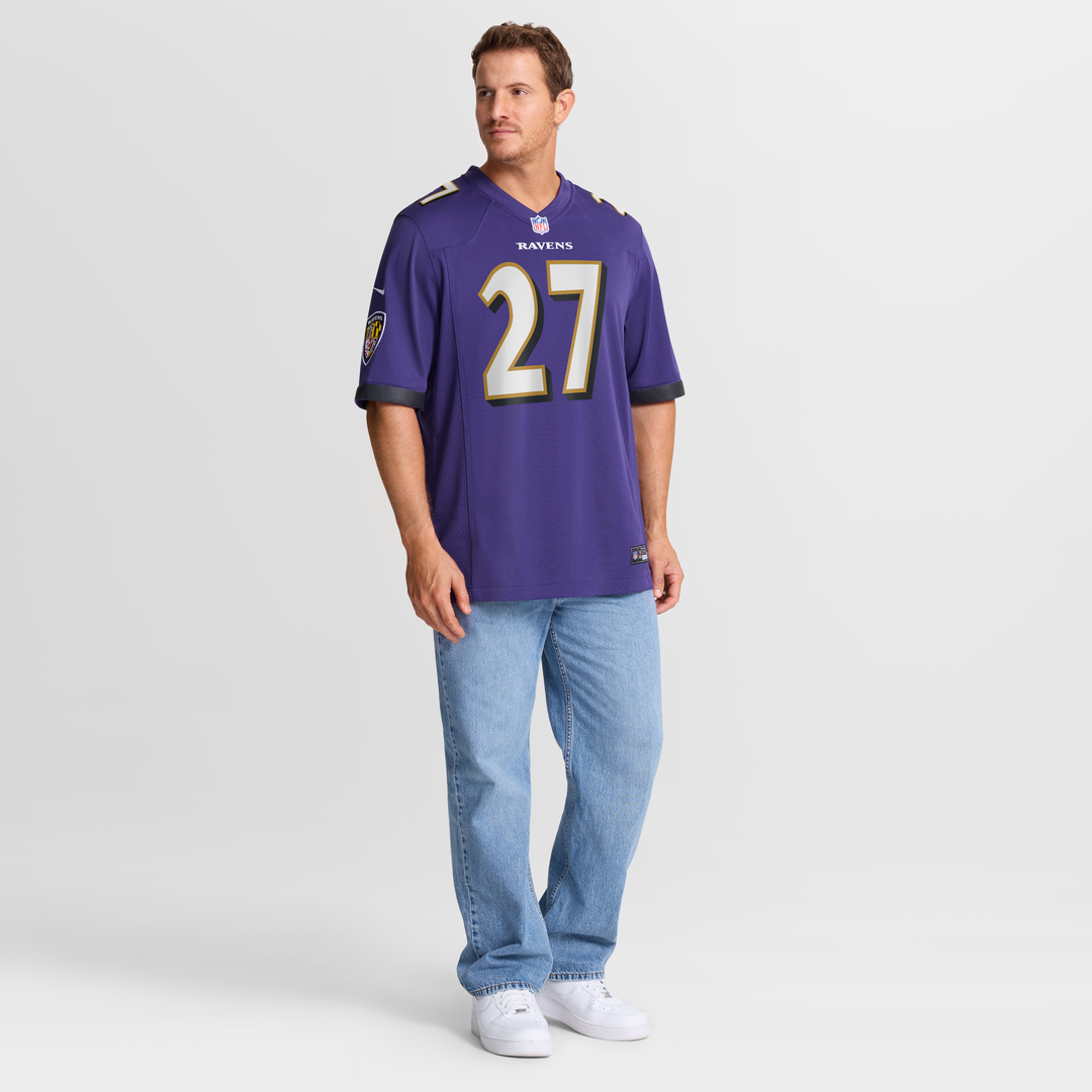 T.J. Tampa Baltimore Ravens Purple Team Game Jersey